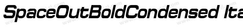 SpaceOutBoldCondensed Italic字体转换